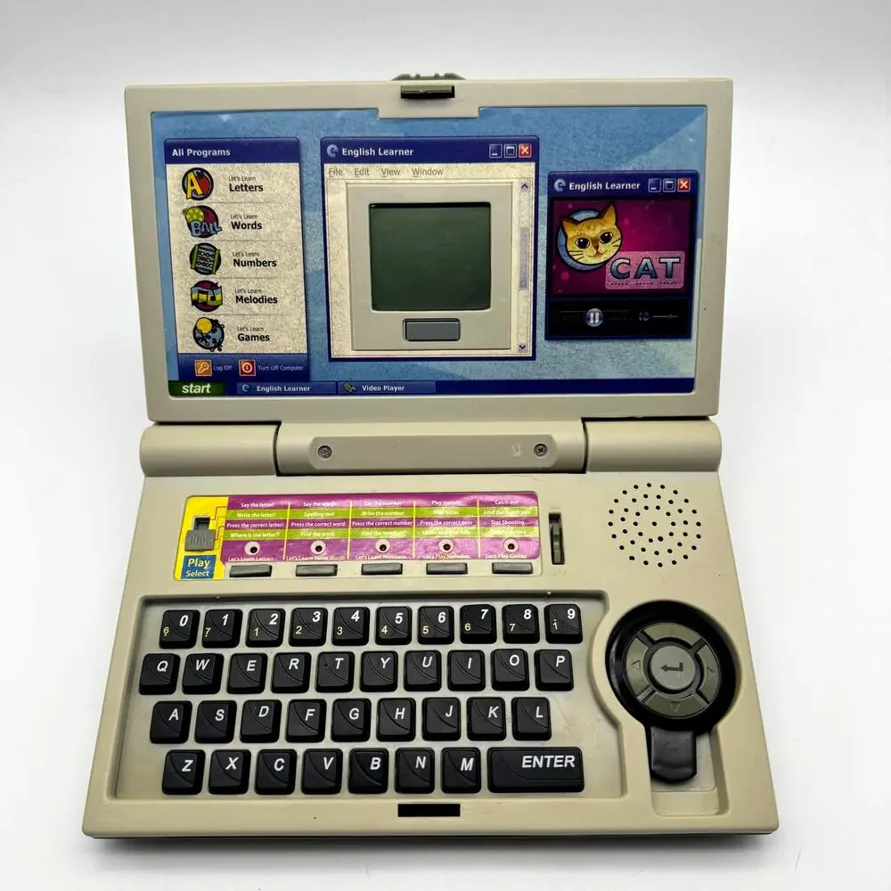 Vintage Giga Toy English Learner Laptop for Kids Tested Works